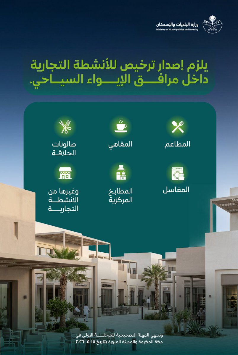 وزارة البلديات والإسكان tweet media