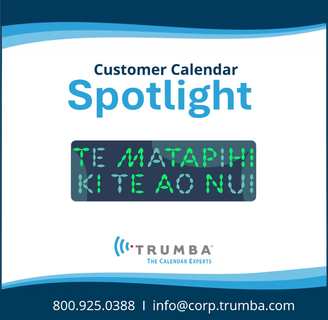 Trumba's tweet photo. Our Customer Spotlight this week is Wellington's Central Library, Te Matapihi ki te Ao Nui. Their calendar utilizes Trumba JSON feeds to populate the Ngā kaupapa o te wā (What's On) events page, rich with event images. Check it out: https://t.co/DR2PAaMuUf #eventcalendarsuccess https://t.co/vWWIMs6ps6