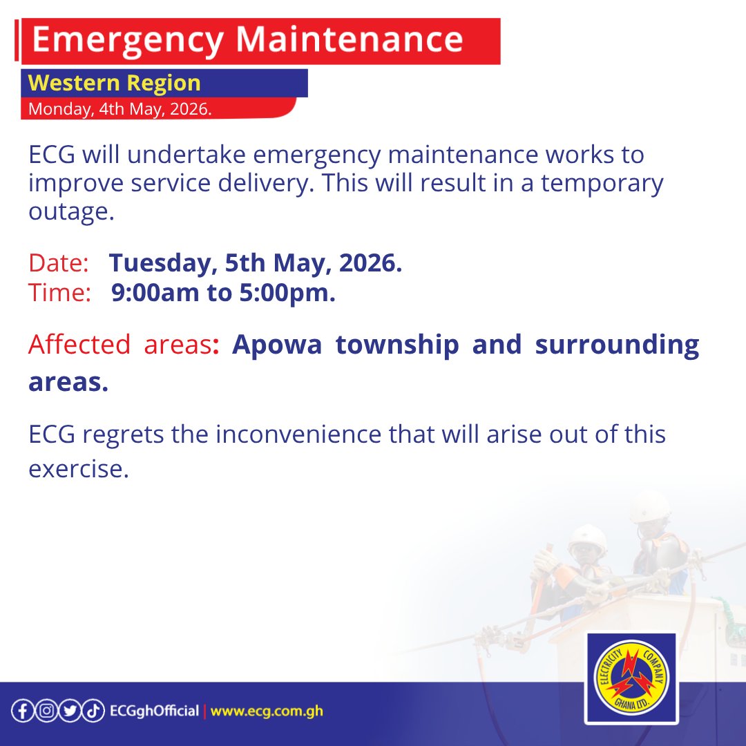 Electricity Company of Ghana Ltd tweet media