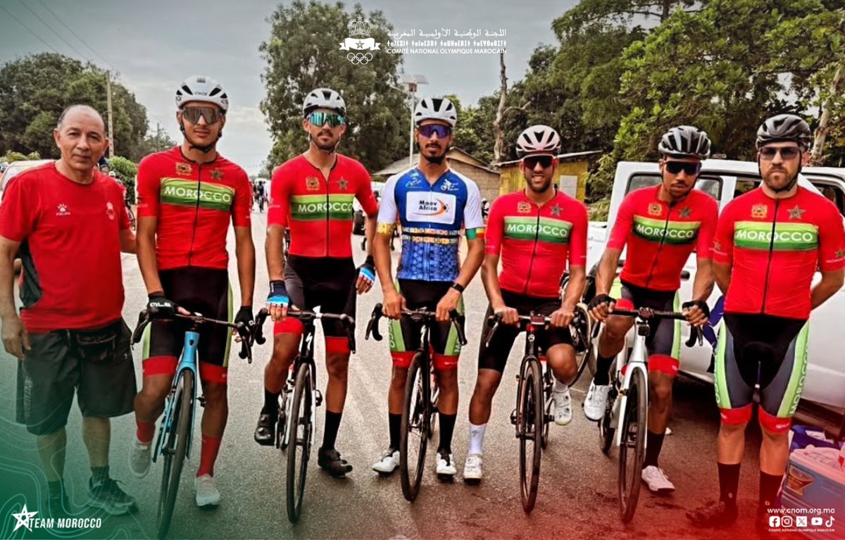 cnomarocain's tweet image. 🚴‍♂️🇲🇦 Tour of Benin 2026

Morocco 1st in team classification! 👏🔥
BDADOU Youssef finishes 4th overall 🏁
👏 Congratulations to our national team

#TourOfBenin
#Morocco
#Cycling
#TeamVictory
#RoadToSuccess