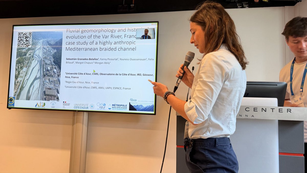 Hydro_Mechanic's tweet photo. @WaterEngResLab @EGU_GM Thank you to our invited speakers @BVowinckel &amp; @AnneMangeney (talks on sedimentary flow rheology &amp; grain‑fluid models), all presenters &amp; the engaged audience at our #EGU26 GM2.6 hydrogeomorphic processes session!!
Catch up at #RiverFlow2026 in Thessaloniki in 2 months! 🌊🏔️ https://t.co/VshF1u3pIB
