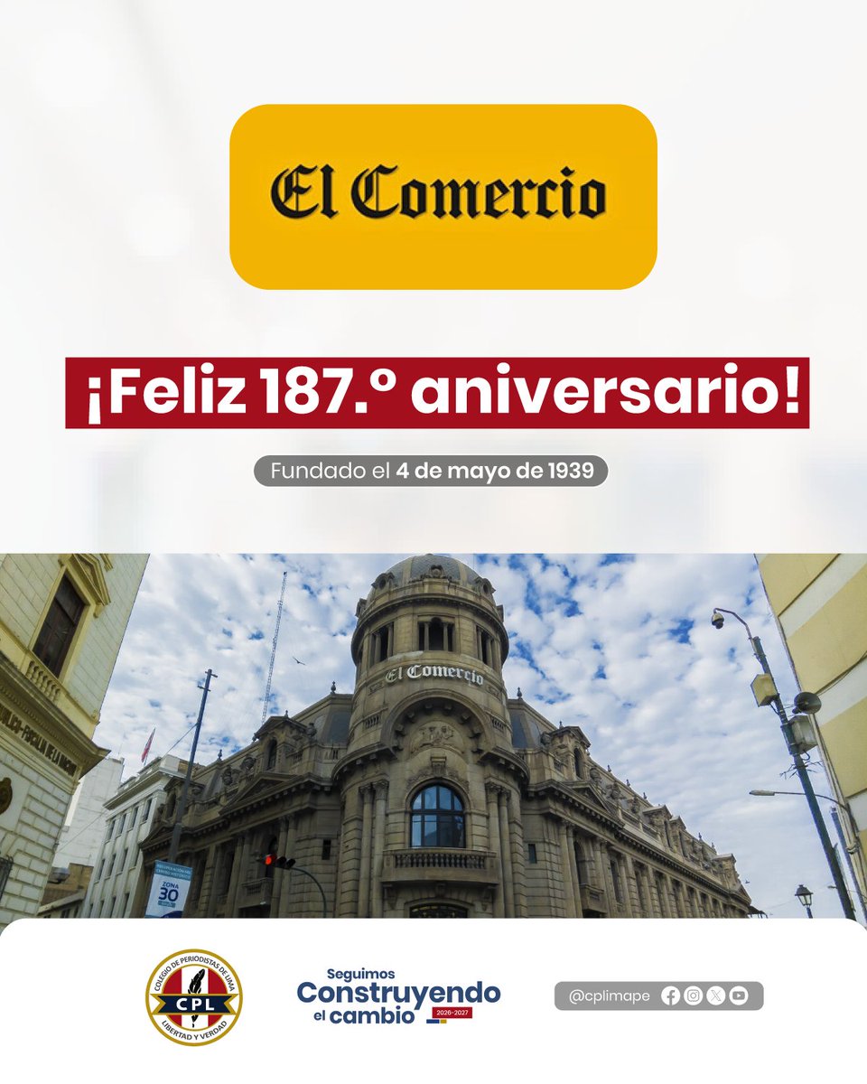 Colegio de Periodistas de Lima tweet media