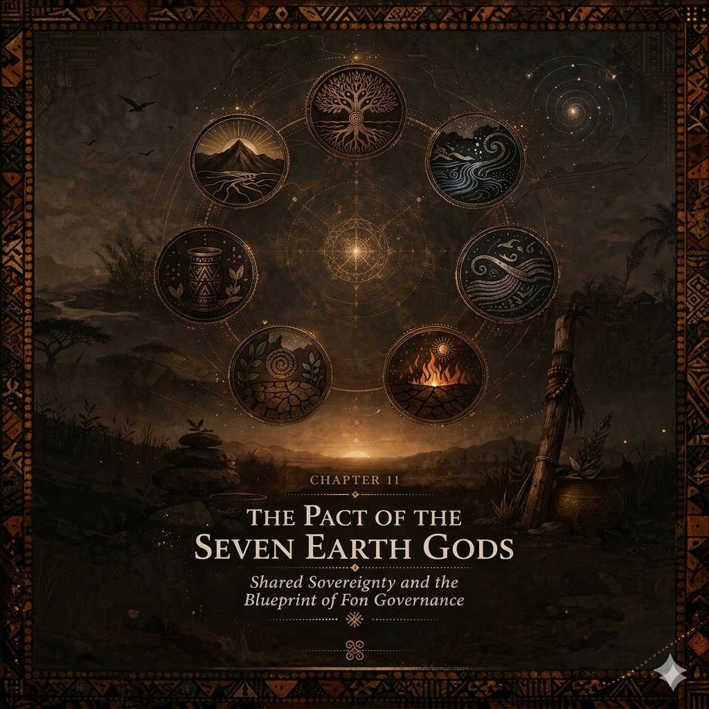 ThePipMessiah's tweet photo. "The earth is too heavy for a single set of shoulders. It was always meant to be held by the many." 🕯️🌍

Welcome to Chapter 11 of "I Am Black, But Comely." We are moving from the solitary secrets of the forest into the sacred gathering of the Sakpata—the Seven Earth Gods.

This isn't just a myth; it’s a revolutionary blueprint for power. In Fon governance, the "Great Man" theory is replaced by the Pact. The plague, the remedy, the burial, and the birth all have a seat at the table. It is a masterclass in Shared Sovereignty—the realization that no single competence can govern the complexity of a living world. 🏛️✨

In this chapter, we explore:

The Death of the Absolute: Why the concentration of power is a failure of imagination. True leadership is the ability to distribute authority to those who master their specific domains.

The Logic of the Gathering: How Black institutions have survived not through single "saviors," but through the council—the collective intelligence of the many.

The Sacred Limit: Honoring your own boundaries as an act of governance. The Sakpata proved that knowing what you cannot do is just as important as knowing what you can.

Reciprocal Sovereignty: A world where we don't compete for the center, but collaborate to hold the whole.

We are the inheritors of a logic that predates the structures that try to divide us. We don't need a king; we need a covenant. We don't need a single voice; we need the harmony of the council.

The gathering is not a concession to weakness. It is a commitment to reality. ✊🏾

Drop a "🤝" if you believe in the power of the collective.

🏷️ Hashtags:
#IAmBlackButComely #FonGovernance #Sakpata #SharedSovereignty #BlackLeadership #CollectiveIntelligence #AfricanMythology #NewBook #Chapter11 #TheGathering #PowerDistribution