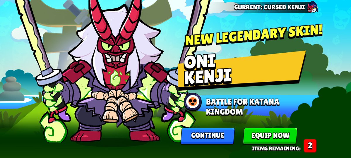 Grapesurgeron's tweet image. Yo what is this luck?????Legendary skin from Sushi roll???? #lucky #brawlstars
