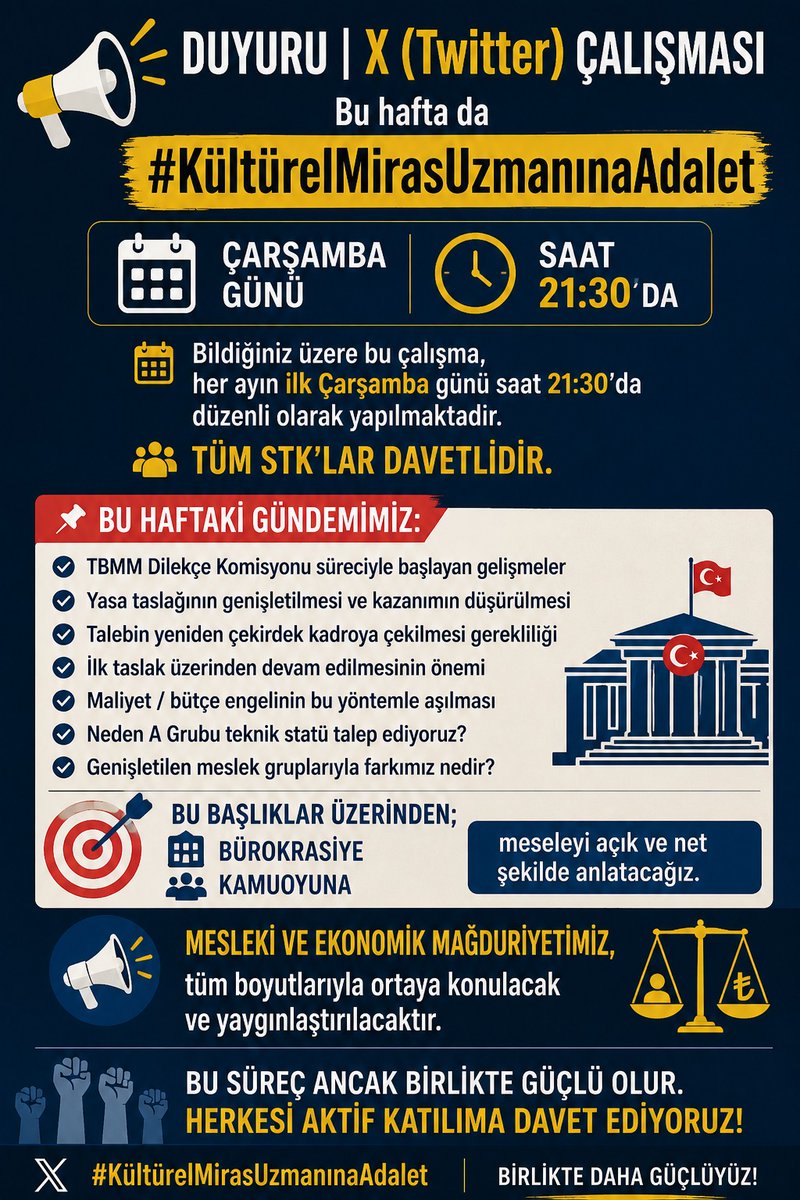 Kültürel Miras Uzmanına Adalet tweet media