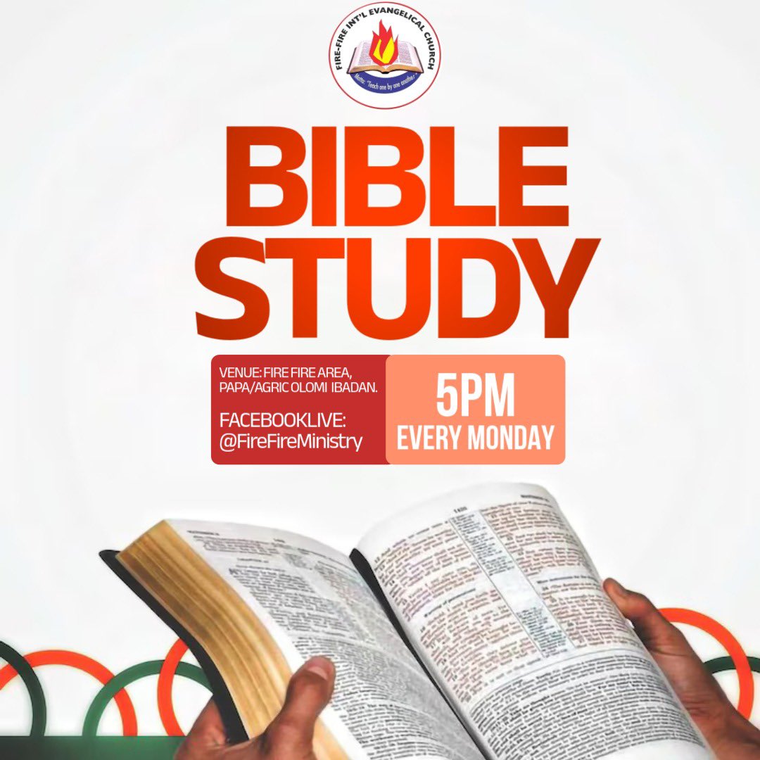 nugagee01's tweet photo. 🚨 It's HAPPENING TODAY! 

🌟 Join us for our Bible Study at 5pm sharp! 

🙏 Ministering: Pastor S.O Moronranti

🔥 Don't miss out on the word! Come ready to be blessed! 😊

SEE YOU THERE!!!🙏 

 #BibleStudy #PastorMoronranti #monday #trending #goviral https://t.co/OovIpdqz7n