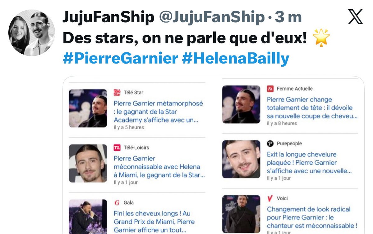 realiste62's tweet image. Il y a vraiment des demeurées sur ce réseau lol 🤣🤣
Quand on fait une revue de presse avec Voici, Femme Actuelle, Purepeople, Gala, Télé Loisirs et Télé Star, on fait plus un affront qu’un compliment à Helena et Pierre. 
#PierreGarnier #HelenaBailly