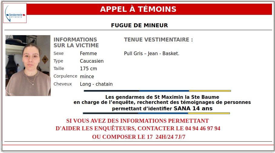 #APPELÀTÉMOINS
Merci de partager 🙏