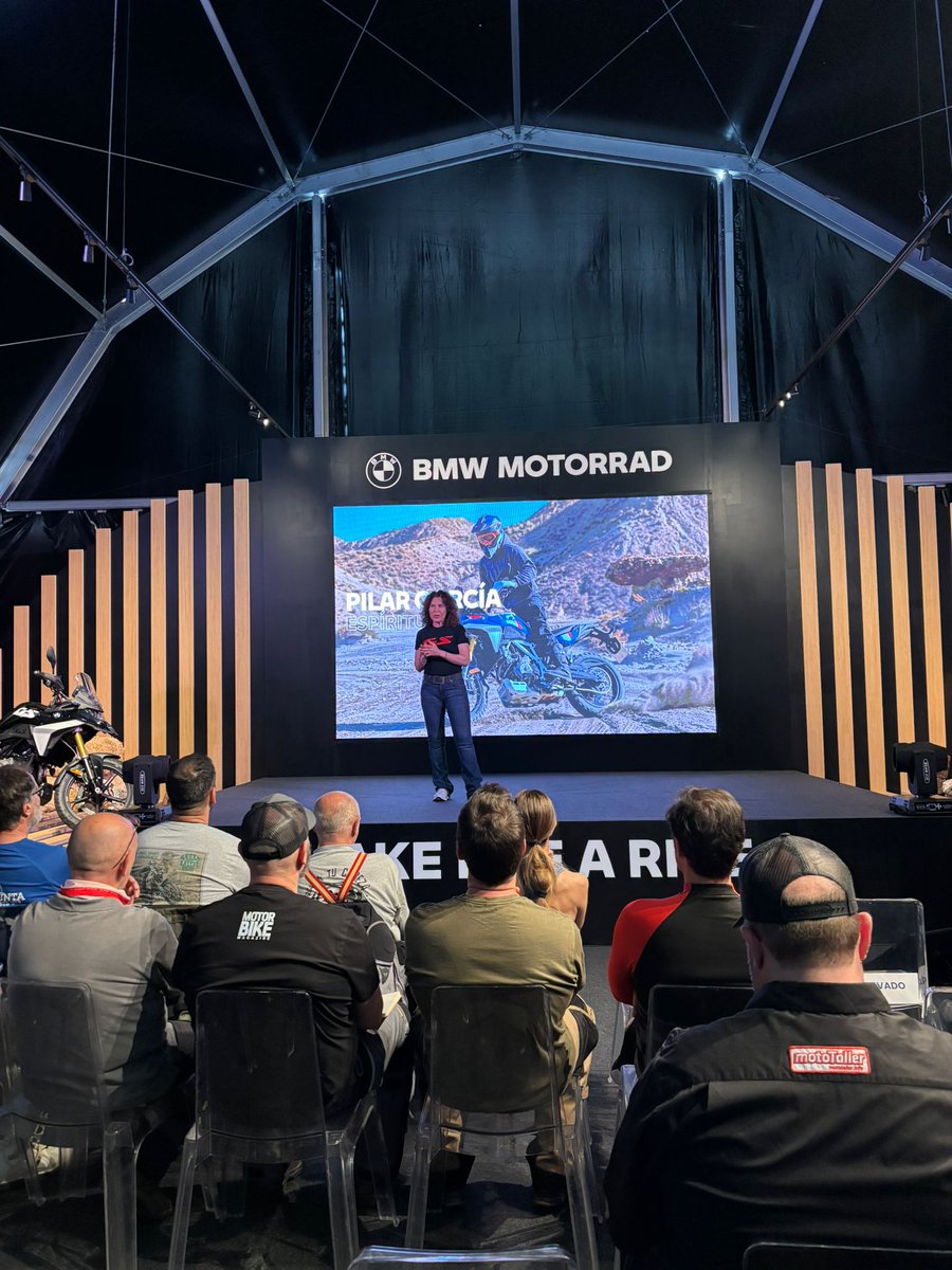 BMWGroupEspana's tweet photo. Presentamos a nivel nacional la nueva @BMWMotorrad F450 GS a la prensa especializada en Lisboa https://t.co/f7a9D7xoXY