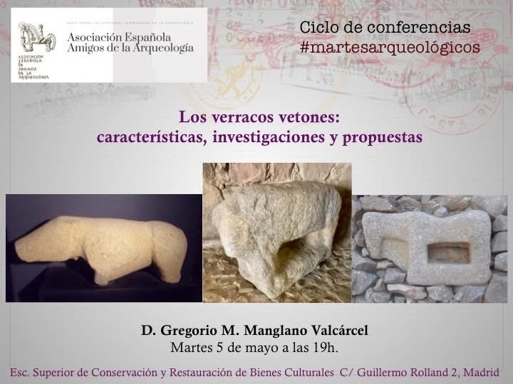 AEAArqueologia's tweet photo. Os invitamos mañana a la interesante conferencia que nos ofrecerá el Dr. Gregorio Manglano de la @UAM_Madrid sobre los verracos.

¡No os lo perdáis!

Os esperamos en la @ESCRBC_COM https://t.co/Iz7vqpSNCD