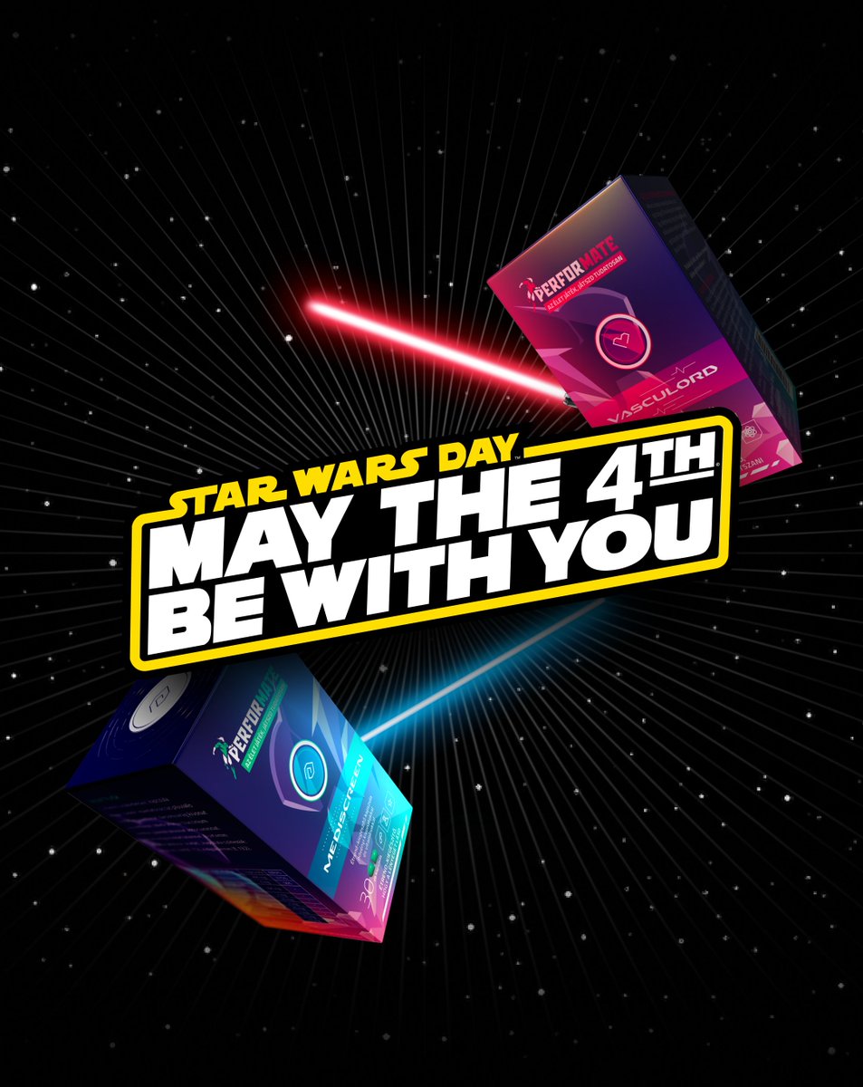 Performategg's tweet photo. Do you know what day it is today?

That’s right, it’s Star Wars Day!4️⃣

Will you give in to the dark side, or choose the path of the Jedi? 🔴🔵
May the 4th be with you!

Rule the galaxy with your favorite Performate product:
https://t.co/6gD2lroPmR

#StarWars #Force #Jedi #Sith #Performate