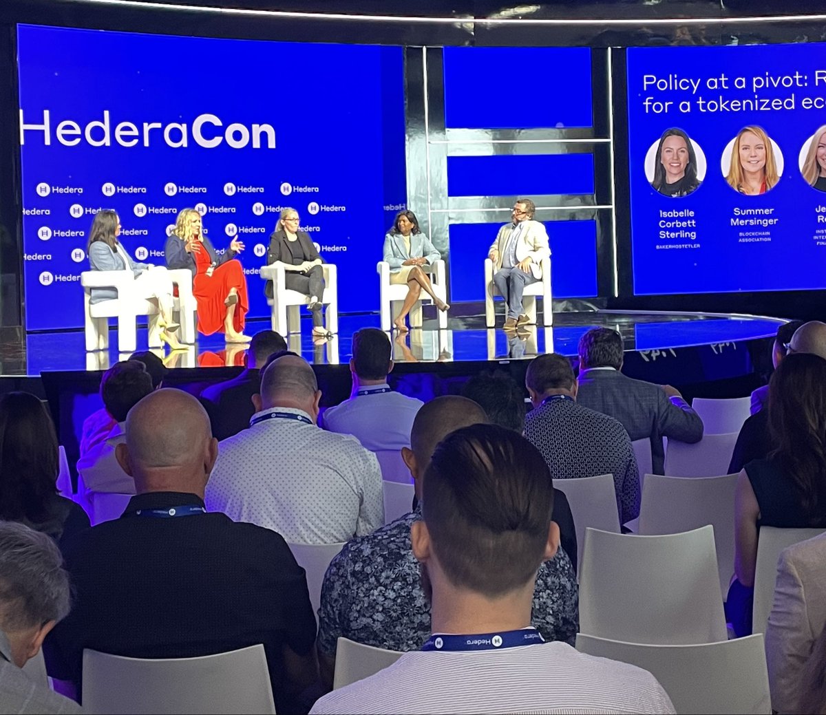 TheBlockFound's tweet photo. We are on the ground at #HederaCon in Miami 🌴

Great session about “Policy at a Pivot: Rules For a Tokenized Economy” today with Blockchain Foundation Board Member @nilminirubin, @BlockchainAssn CEO @SummerMersinger, Peter Freeman/@FS_Vector!

Excellent programming by @hedera https://t.co/VJeC0ajcdL