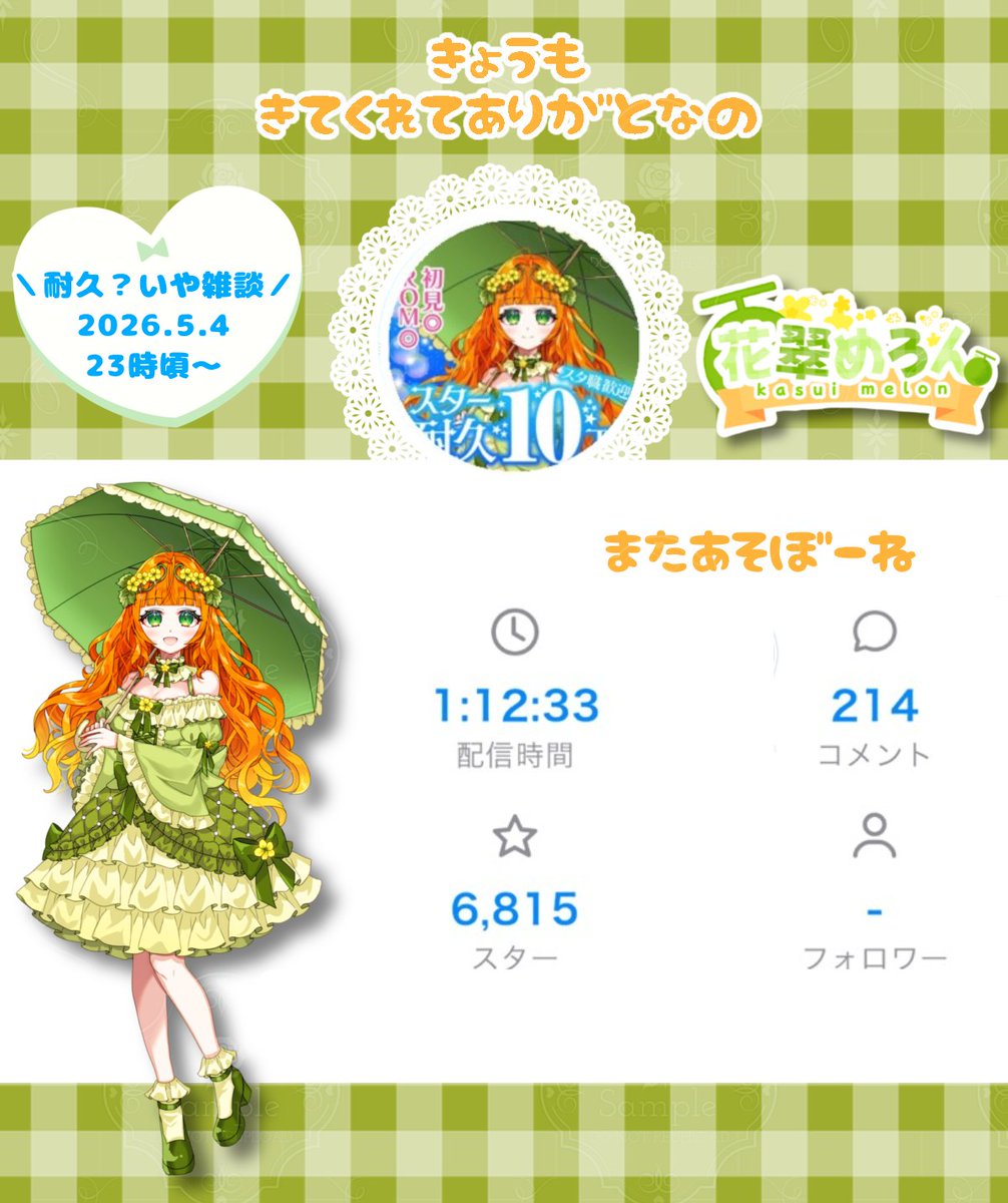 花翠めろん🍈🍉 tweet media