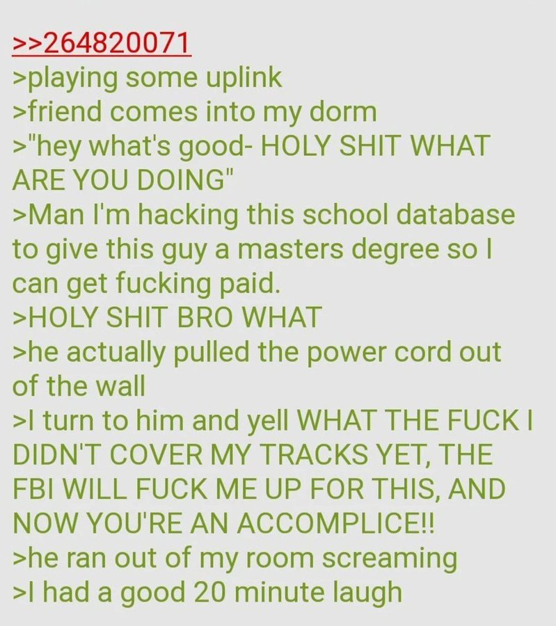 Greentext Poster tweet media