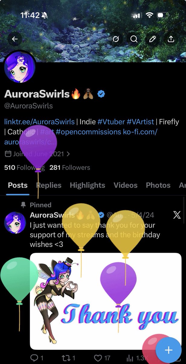 AuroraSwirls's tweet image. Guess whose #Birthday it is!!! I’m going to try to do my first subathon for it this weekend!!! I will keep you posted!! :D
