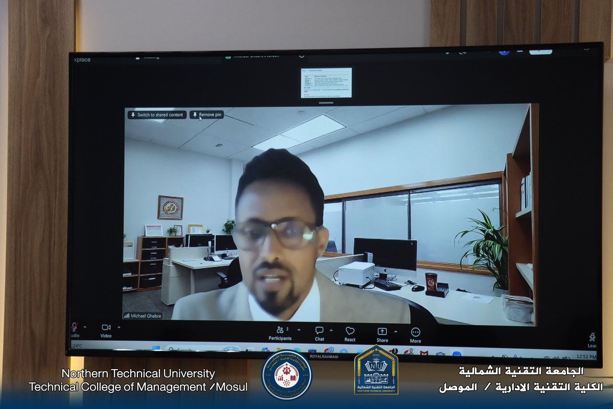 ntuatc's tweet photo. الكلية التقنية الإدارية  تنظم ورشة بحثية عالمية لتعزيز الابتكار العلمي حيث قدّم الدكتور عمرو السيد من جامعة كييل محاضرة علمية تناول فيها استراتيجيات النشر الأكاديمي المتميز، فيما استعرض الدكتور مايكل أ. غيبري من شركة Sigma Bioanalytics أهمية التحليل الإحصائي في الدراسات السريرية https://t.co/DjmemVtxM0