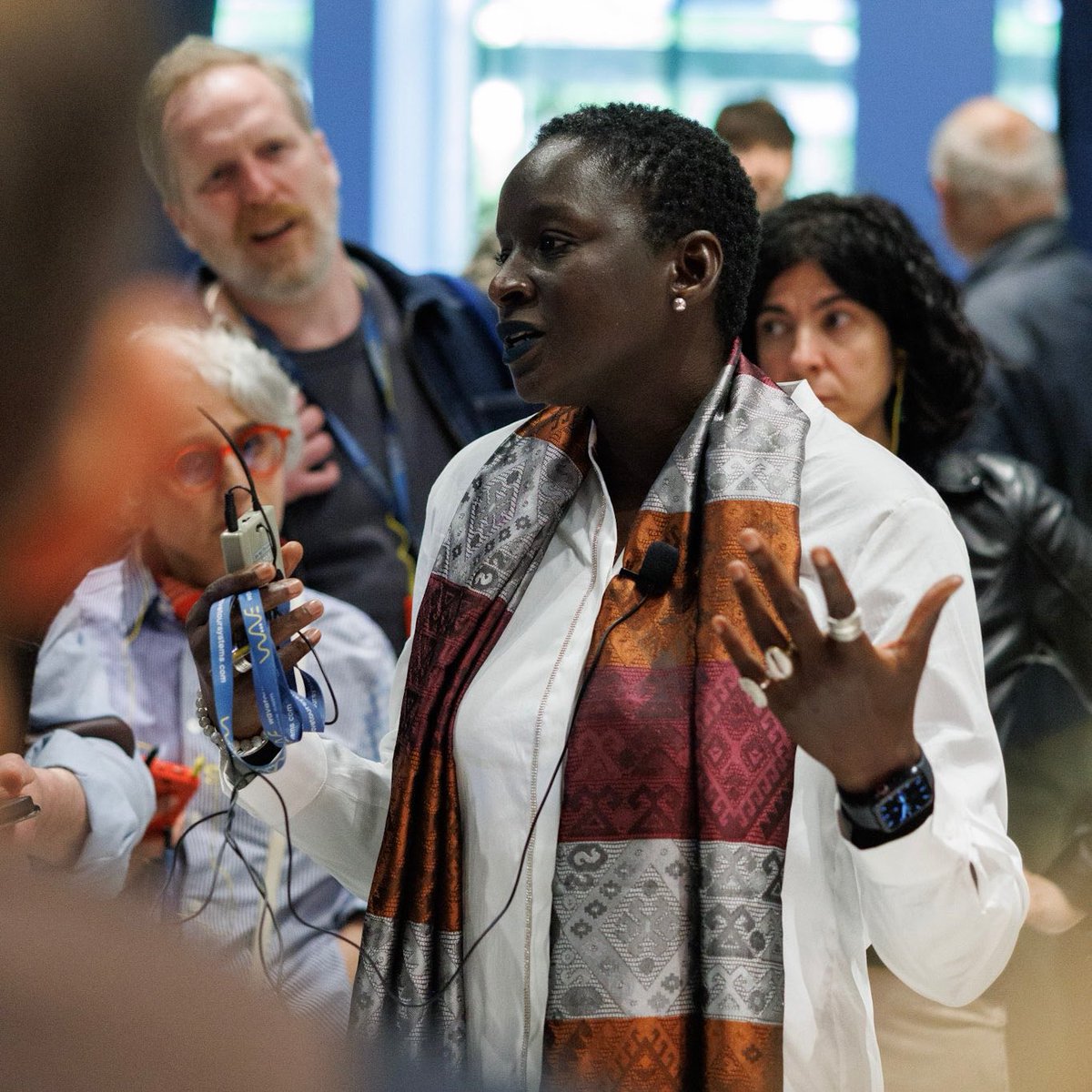 la_Biennale's tweet photo. #BiennaleArte2026 @neneperei: “#InMinorKeys aims to honour and support Miss #KoyoKouoh’s vision for the world. Koyo was an extraordinary artist who sought to celebrate artists across the globe. In the Giardini, the #Shrines showcase and celebrate their work, presenting them as a ‘forest’’ – a powerful presence. The Shrines section explores the relationship between the human and natural worlds. In doing so, it asks: how can we cultivate a stronger awareness of our role in the destruction of the world?”