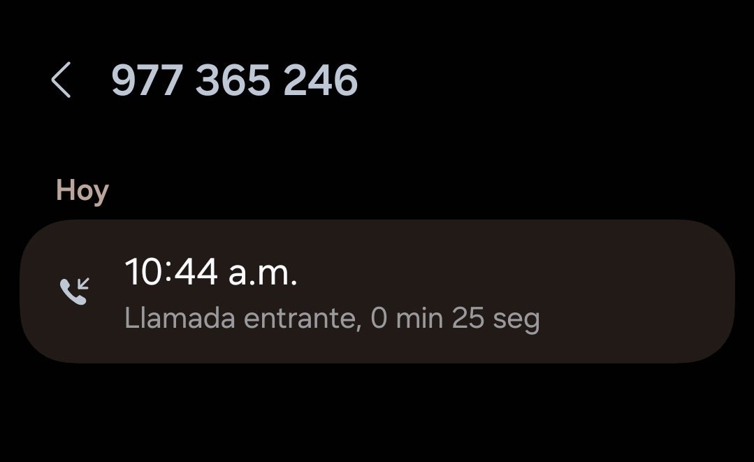 ossaar's tweet photo. ahora me llamaron del 977365246 y nuevamente me colgaron. realmente lo peor esta empresa @EntelPeru 
cc @IndecopiOficial @OSIPTEL https://t.co/8BSiZC1A1b