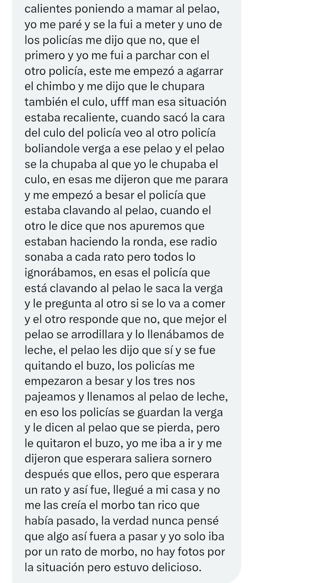 RelatosMedellin's tweet photo. Parceros haciendo cruising los pilla la policía. 🔥

Envíen sus relatos al DM.

#MorboMedellín #CruisingMedellín #Relatosgay
#Exhibicionismogay #VoyeurMedellín #PajerosMedellín https://t.co/JcCUa0LvGk