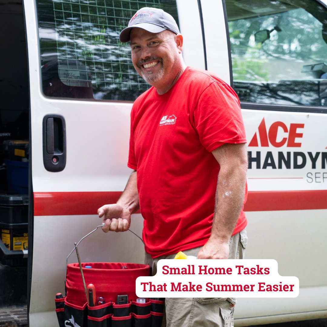 AceHandymanABQ's tweet photo. As spring winds down and summer approaches, it’s a good time to handle a few small home fixes that often show up this time of year. A little attention now can make your home feel smoother and more comfortable heading into summer.

✅ Tighten loose railings before summer... https://t.co/LdWv19lLpE