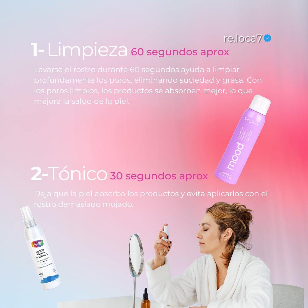 Reloca07's tweet image. ⏳✨ ¿Sabías que esperar entre cada paso hace TODA la diferencia en tu rutina?

Tu piel necesita tiempo para absorber 💧 y aprovechar cada activo 💖

Menos apuro = más resultados 🔥

#ReLocaMayorista #SkincareTips #BeautyHacks #BeautyTips