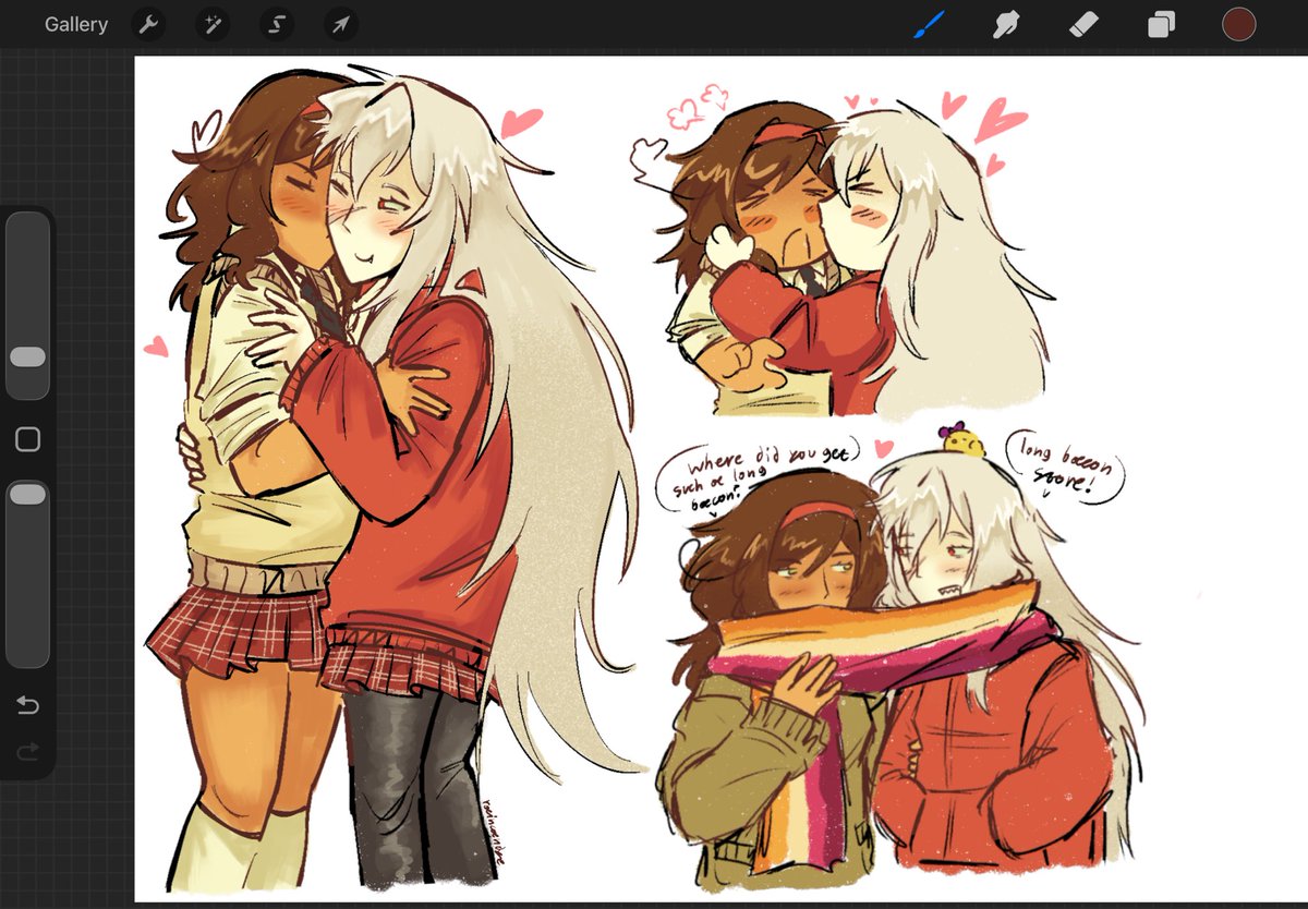 gakuen doodles #prumano