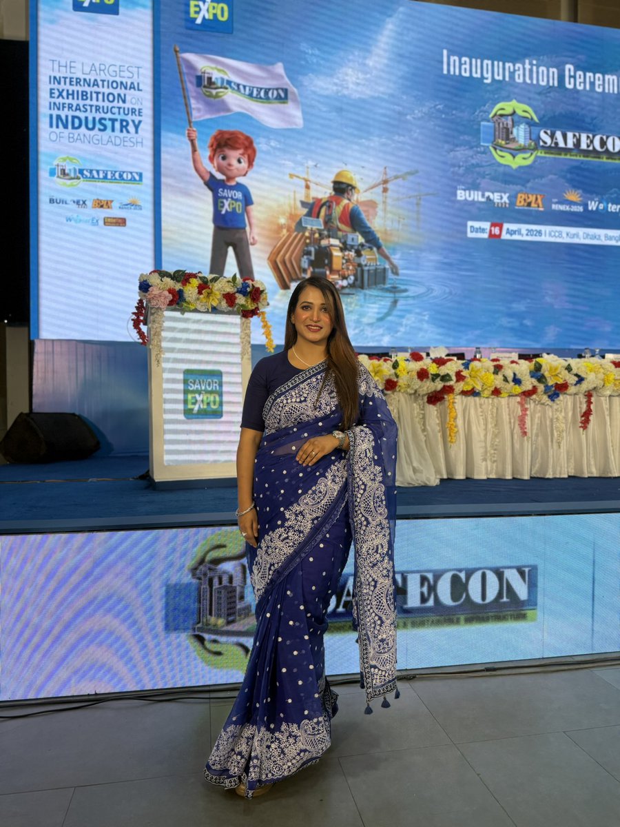 sarker_riti's tweet image. Hosted for Savor International Ltd. Inaugural Ceremony of Safecon 2026. Largest Exhibition in Bangladesh. 
#hosting #bangladesh #exhibition