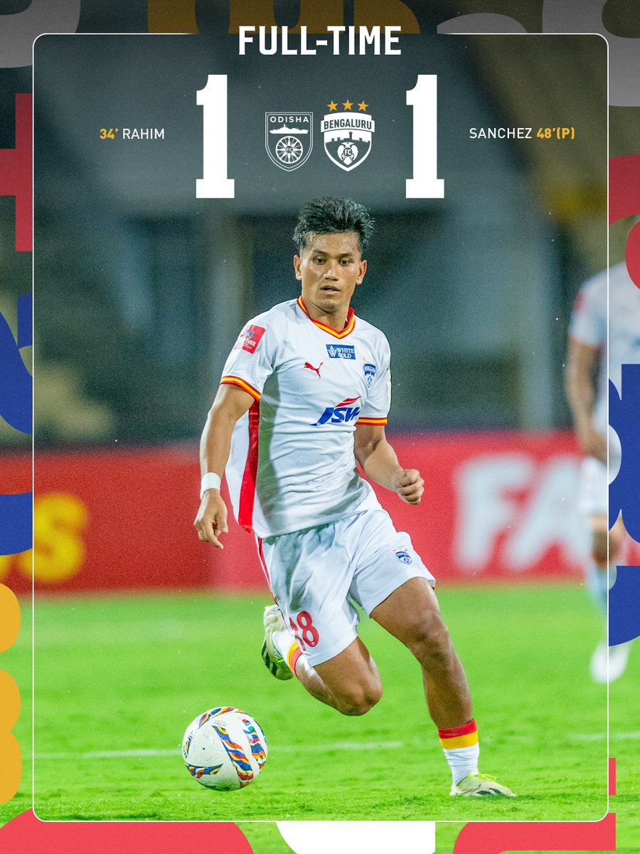 bengalurufc's tweet image. It ends all square at the Fatorda. 

#WeAreBFC #OFCBFC #Jotheyali