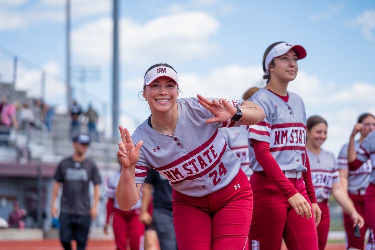 NMStateSoftball's tweet photo. Still riding that DUB rolling into tournament week 😮‍💨

#AggieUp https://t.co/IedwxEnG3o