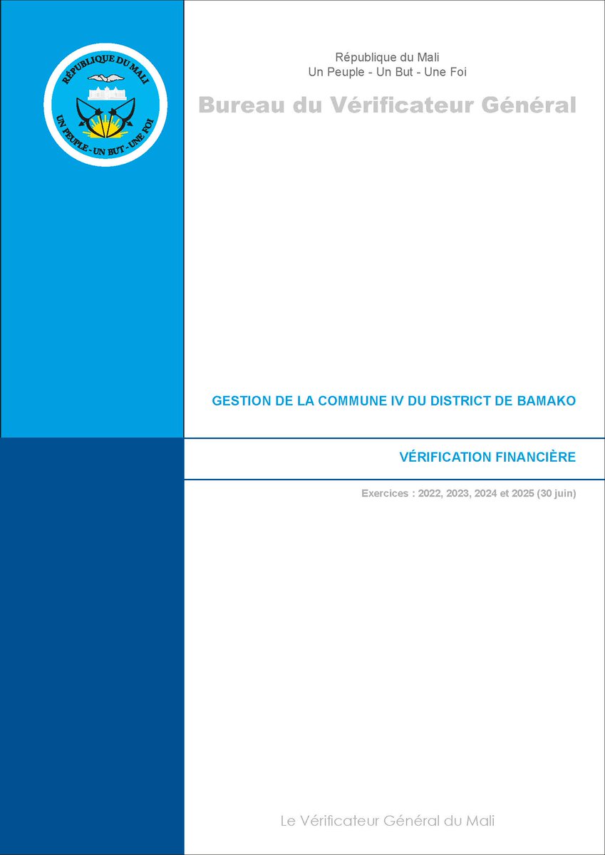 BUREAU DU VÉRIFICATEUR GÉNÉRAL DU MALI tweet media