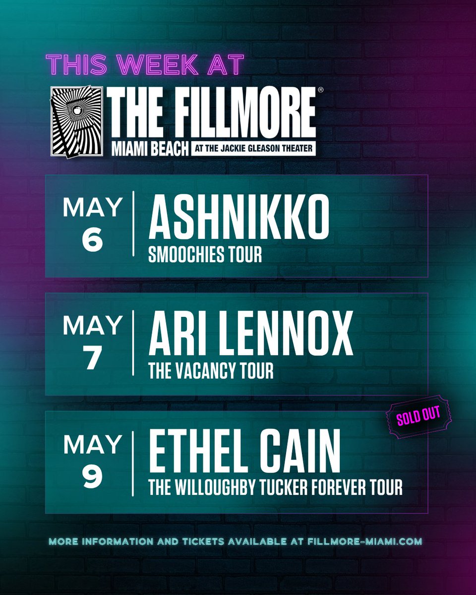 The Fillmore Miami Beach tweet media