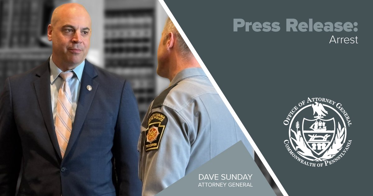 PA Attorney General Dave Sunday tweet media