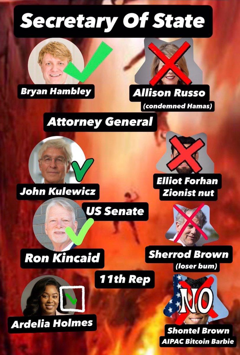 if you’re in lakewood, oh and heading to the ballot box mañana (tuesday) this is all you need 2 kno