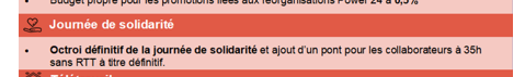 On nous demande beaucoup aujourd'hui si le lundi de Pentecôte est chômé cette année. Réponse, oui : la direction a octroyé définitivement le "jour de solidarité" l'an dernier.

Ca s'applique aussi côté MeTS/Merlin puisqu'ils seront encore chez Worldline le 25 mai 😉