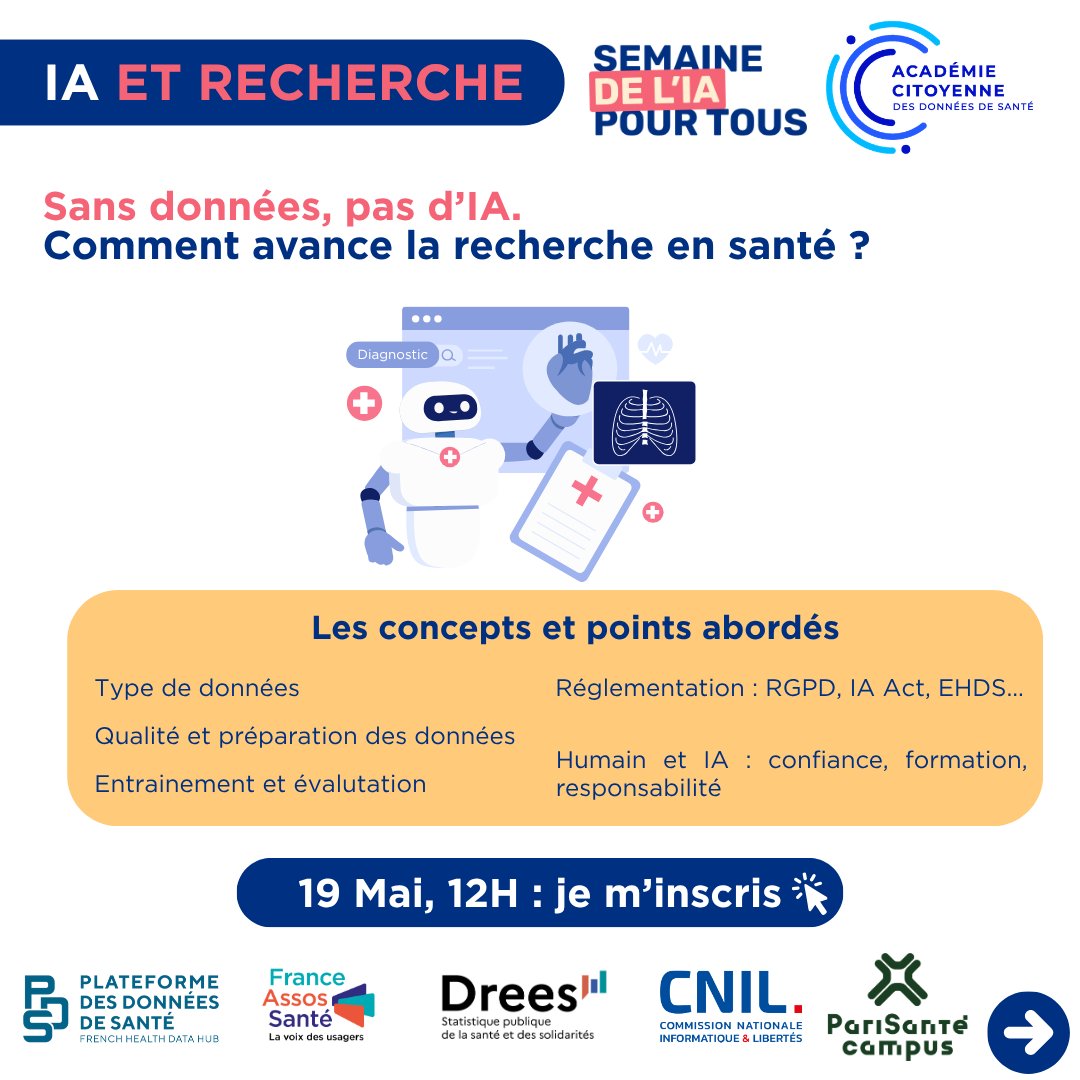Plateforme des données de santé (Health Data Hub) tweet media