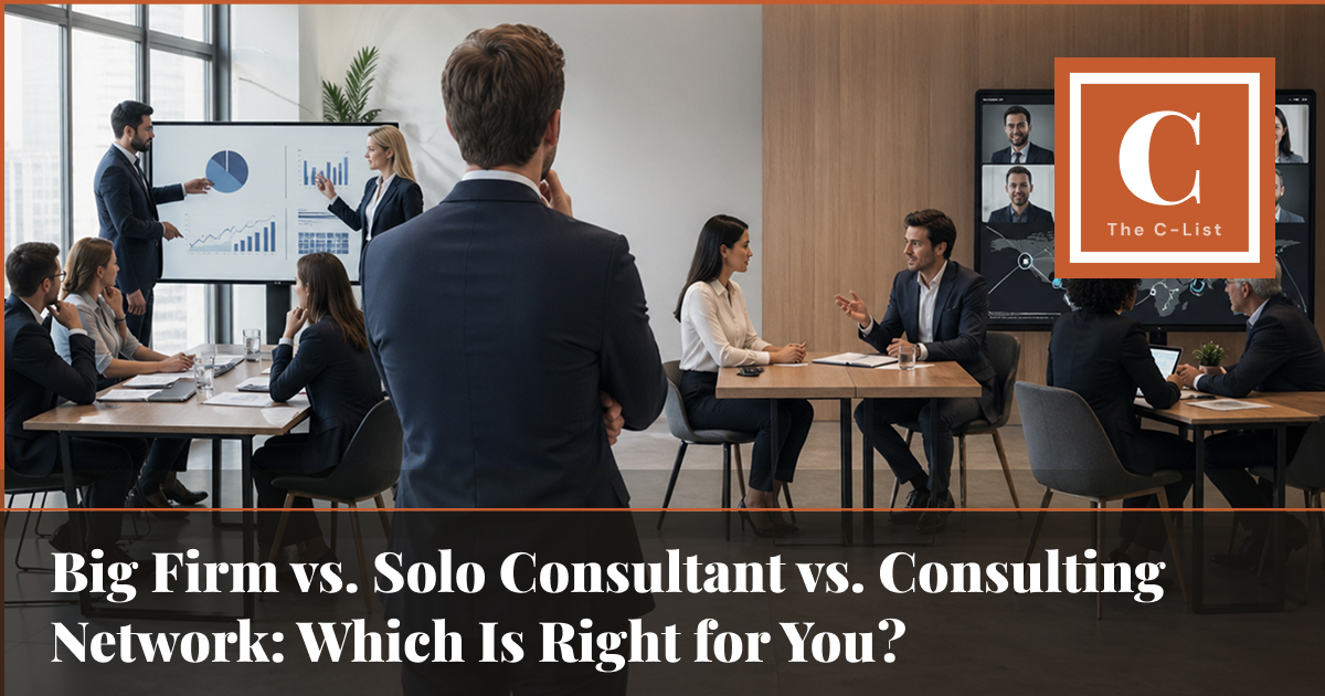 cansulta's tweet image. Consulting has a reputation problem.
Some see high fees &amp;amp; vague advice, others see real growth. 🔍
We break down big firms vs solo vs networks: what’s right for you?
rfr.bz/t5cf878

#Consulting #BusinessStrategy