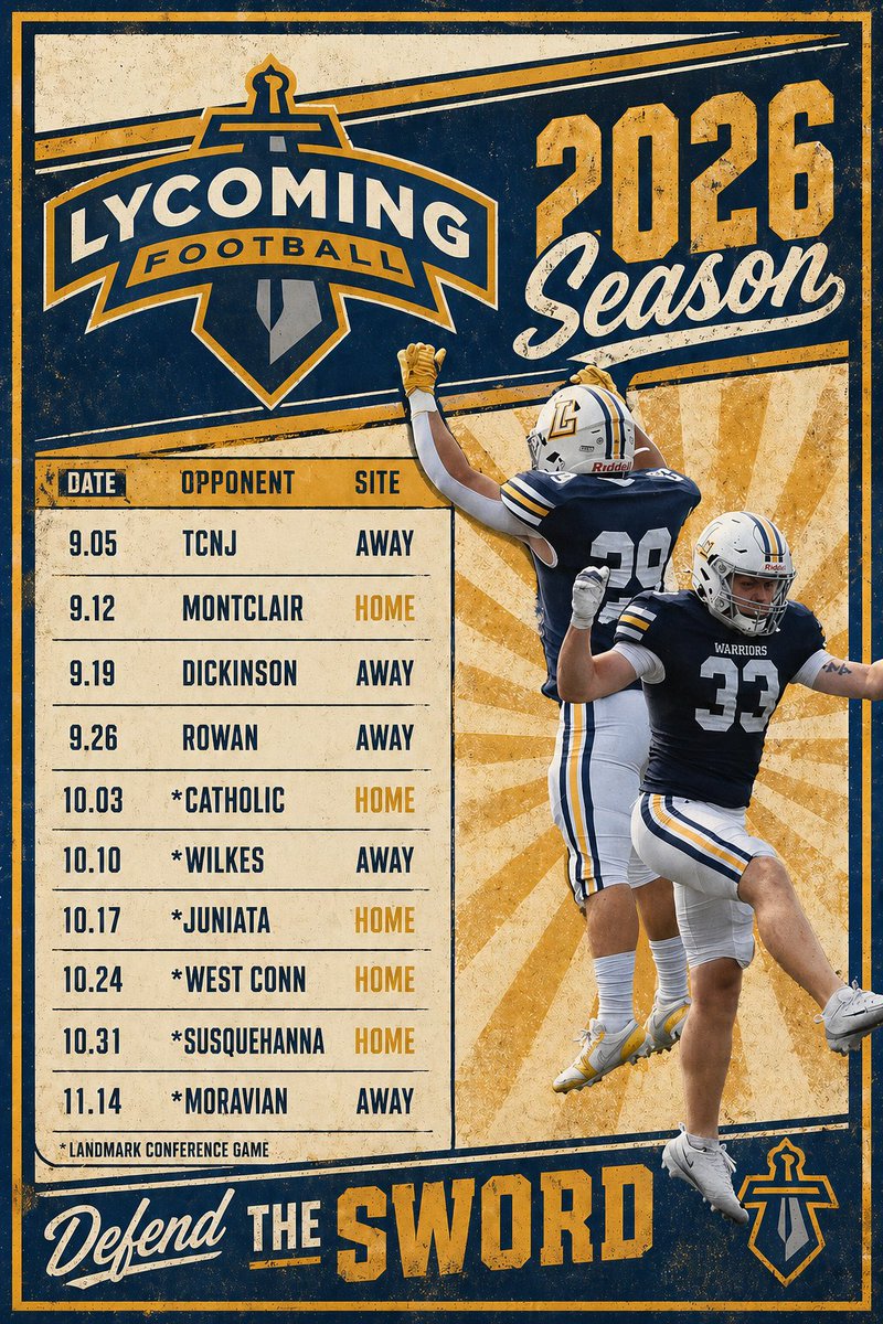 Lycoming Football tweet media