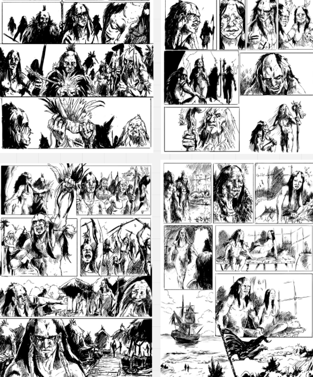 Muita pagina aqui! #makingcomics #ink #comics #digitalink