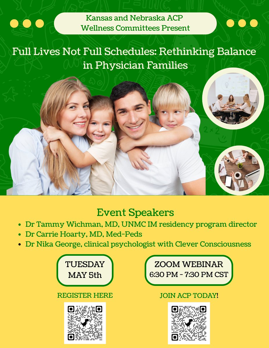 Nebraska_ACP's tweet photo. Reminder to register for the Full Lives not Full Schedules wellness committee presentation on May 5.  Regsiters here:  https://t.co/jpj6G7nf4Y https://t.co/txFIlNLozp