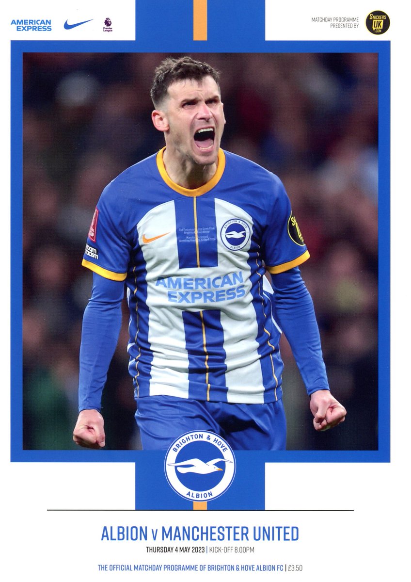 SeagullsProg's tweet photo. On this day 2023, an electric atmosphere inside The Amex, as #BHAFC move closer to European qualification with a 1-0 win over #MUFC, thanks to Alexis MacAllister's late penalty. Delirium among the 31,577 crowd. https://t.co/OF1IOjmoC5 https://t.co/4wWbJqkvMG