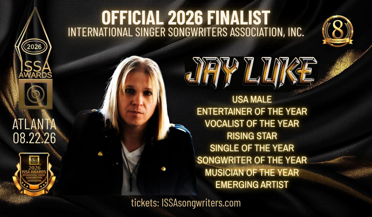 jay_luke's tweet image. Honored to announce I’ve advanced to the finals of the 2026 International Singer-Songwriters Association Awards after 70,000+ votes cast this year.
Thank you to everyone who voted. I truly couldn’t have done this without you.
#ISSAAwards #Finalist #IndependentMusic #JayLuke