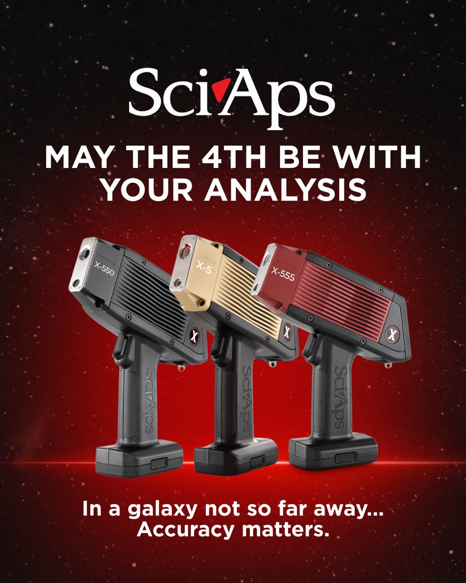 SciAps_Inc's tweet photo. Whether you're identifying alloys, analyzing materials, or ensuring compliance, SciAps puts the power of precision in your hands, no Jedi training required.

This May 4th, trust technology that’s as powerful as the Force. 🌟 
#MayThe4thBeWithYou #SciAps #Analysis #XRF #LIBS https://t.co/o2c718MIBA