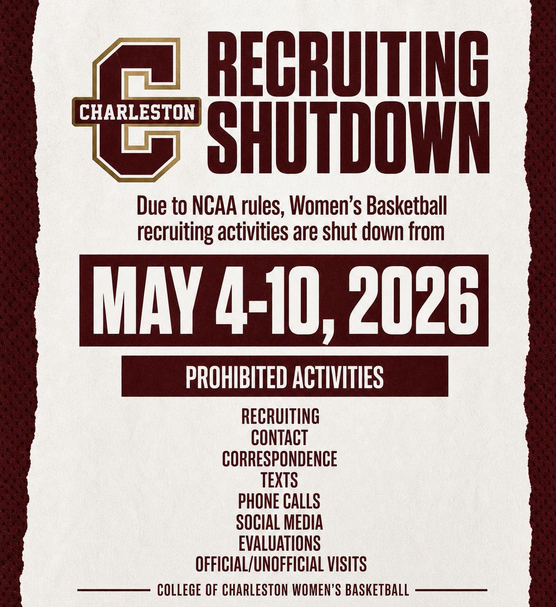 Charleston Women’s Hoops tweet media