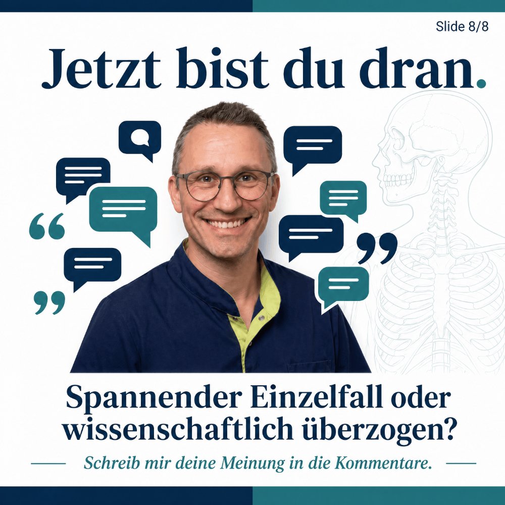 DocFuhrmann's tweet photo. 5/ Mein Take: Interdisziplinär denken – ja. Alles auf den Biss schieben – nein.

#docfuhrmann #achern #zahnarzt #zahnmedizin https://t.co/Iy67UHofoC