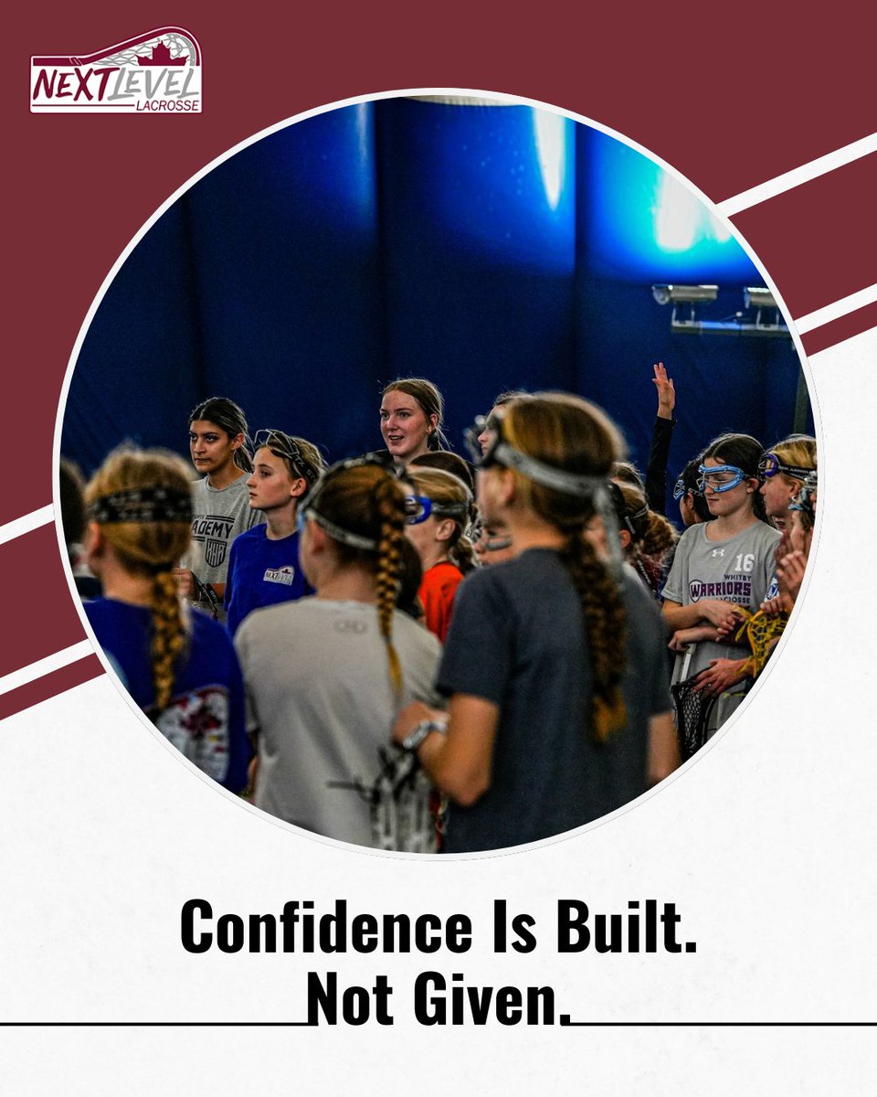 NextLevelLaxCan's tweet photo. True confidence comes from preparation, not hype. At Next Level Lacrosse, every session is focused on purposeful training and expert coaching—so athletes are always game ready. Build your confidence: https://t.co/fafTNd2E5F

#NextLevelLacrosse #AthleteConfidence #LacrosseTrain https://t.co/RbJS1ZWr8l