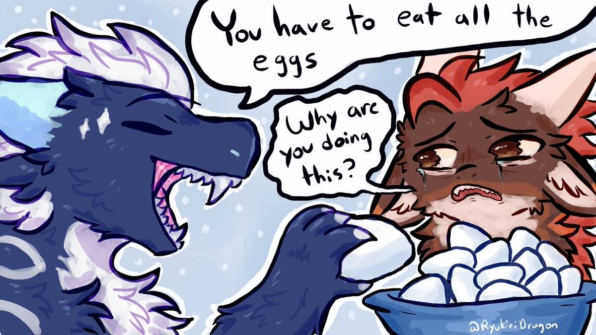 You have to eat all the eggs