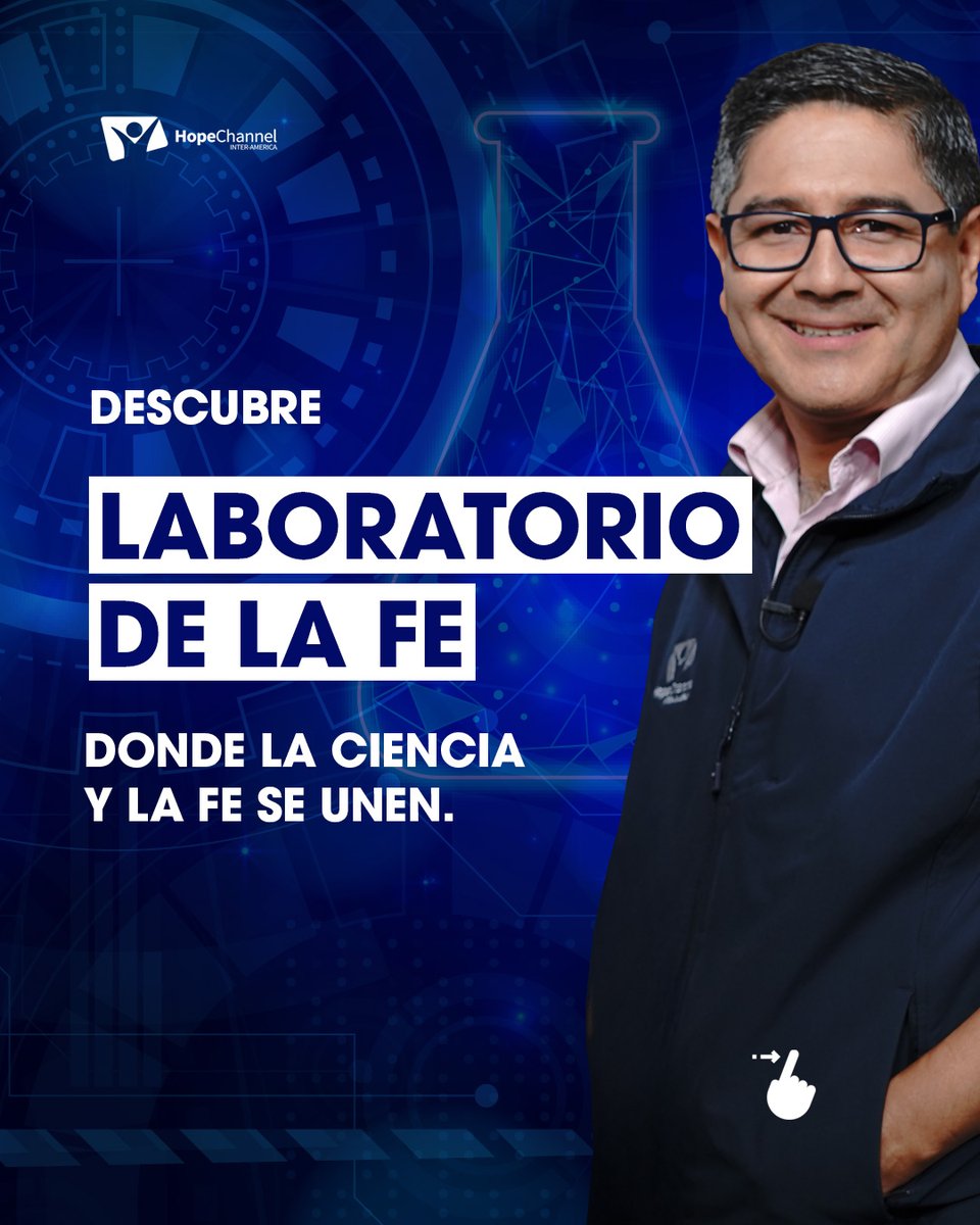 HopeChannel_IA's tweet photo. 👨‍🔬 Laboratorio de la fe, donde la ciencia y la fe se unen. No te pierdas esta interesante serie en https://t.co/gZo3rD0G59 https://t.co/EHIQjOKhV3
