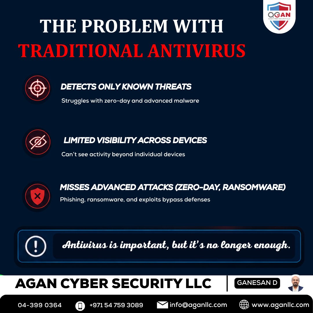AganLLC's tweet image. 🚨 Antivirus isn’t enough—endpoint security protects all devices from advanced threats &amp;amp; ransomware. 🔐

👉 aganllc.com/blog/endpoint-…

📞 +971 54 759 3089

#EndpointSecurity #CyberSecurity #ITSecurity #DataProtection
