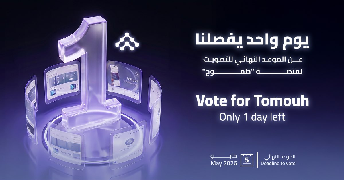 dgeabudhabi's tweet image. Voting closes 5 May 2026 so cast your vote today via this link:
itu.int/net4/wsis/stoc…

Your vote makes a difference.

Tomouh.. Empowering People.. Creating Lasting Impact.

Vote now for Abu Dhabi

#Tomouh #AbuDhabi