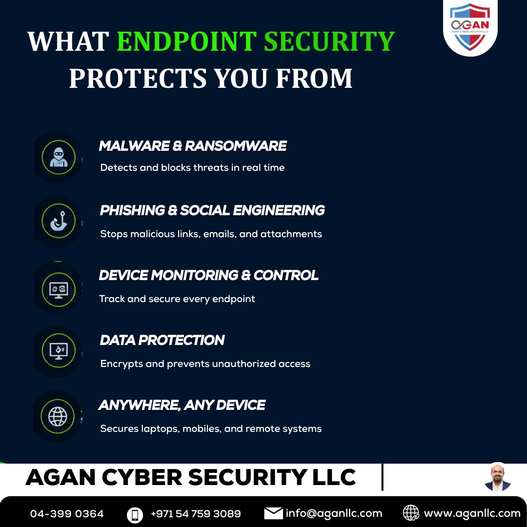 AganLLC's tweet image. 🚨 Antivirus isn’t enough—endpoint security protects all devices from advanced threats &amp;amp; ransomware. 🔐

👉 aganllc.com/blog/endpoint-…

📞 +971 54 759 3089

#EndpointSecurity #CyberSecurity #ITSecurity #DataProtection